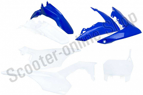 Комплект пластика для питбайка (тип BSE PH10) белый/синий фото фотография изображение картинка