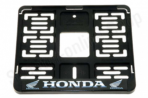 Рамка номера мото нового образца надпись "Honda"  фото фотография изображение картинка