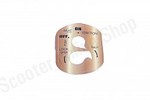 Наклейка замка зажигания  DIO AF35  (золото)  "SALO"