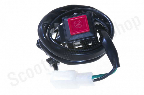 Кнопка стоп-двигатель универсальная #4 красный Кнопка стоп-двигатель универсальная #4 красный