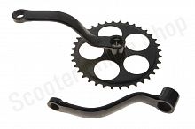 Шатуны изогнутые веломотор комплект  36T 