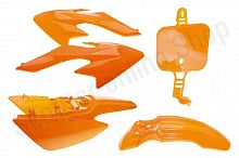 Пластик питбайк тип CRF50 оранжевый комплект