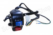 Блок кнопок руля (правый)   4T GY6 50   (барабан, крепление, рычаг)   (черный)   "KOMATCU"   