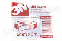 Скотч двусторонний  3M ПРОЗРАЧНЫЙ 5м. 6мм. 3M / 3m5m6mmclear