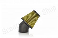 Фильтр воздушный (нулевик)  d35/42/48/50  косой, открытый  #2201  (желтый)