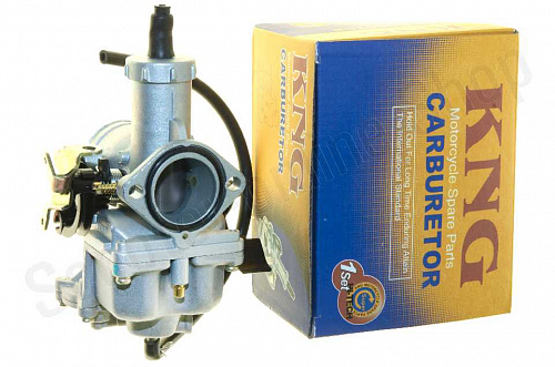 Карбюратор ускорительный насос 4T CB/CG 200  PZ30 обог. ручной  "KNG"  фото фотография изображение картинка