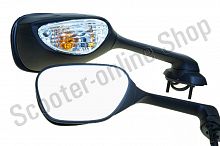 Зеркала Suzuki GSX-R 600, 750, 1000 c поворотниками OEM 5660047H00 YS2F199 комплект  TW