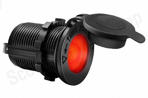 Разъем прикуривателя красная LED подсветка фото фотография изображение картинка