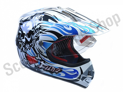 Шлем (кросс) Michiru MC140 YBX-WHITE L фото фотография изображение картинка