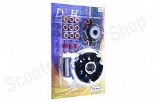 Вариатор в сборе тюнинг 4T 157QMJ  (ролики 9шт, втулка, пружины сцепления)   "DLH"