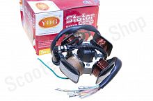 Статор генератора CG125 ZJ-125   4 катушки D-89  3отв