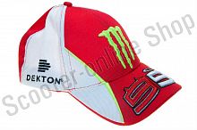 Кепка бейсболка Бейсболка   "99 JORGE LORENZO"   (черно-белая, 100% хлопок)