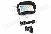 Чехол-держатель для телефона на руль велосипеда или мотоцикла, водонепроницаемый 160х100х30  3PCS