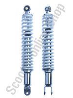 Амортизаторы (пара)   GY6, DIO ZX   330mm, стандартные, мягкие   (белые)   NDT