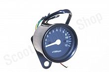 Тахометр Баикер тюнинг черный (3 провода диод.подсветка черное табло)