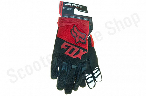 Мотоперчатки перчатки мото Перчатки Fox Dirtpaw race glove Red/Black XXL фото фотография 