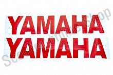 Наклейки надпись  YAMAHA 19х5см, 2шт, красные