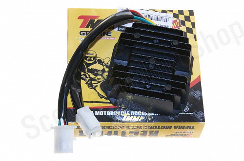 Реле-регулятор 152QMI 157QMJ 125/150cс 7 проводов (4+3 контакта) фото фотография изображение картинка