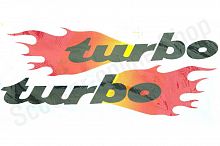 Наклейки TURBO 33х16см комплект