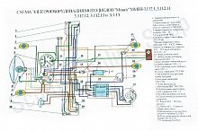 Схема электрооборудования мотоцикла "Минск" (6v)