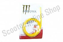 Шланг топливный   Ø4mm, 1 метр   (желтый)   "MONSTER ENERGY"   (XJB)