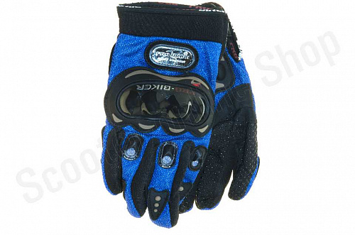 Мотоперчатки перчатки мото Перчатки Pro-Biker MCS-01 Blue, L фото фотография 