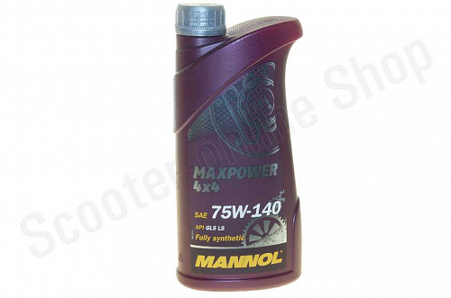 1236 Масло трансмиссионное Mannol 4х4 Maxpower GL-5 75W-140 синт. 1л.  фото фотография изображение картинка