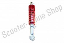 Амортизатор  задний  GY6, Dio  ZX  310мм, регулируемый  красный металлик  "NDT"  