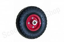 Колесо  4' -4,00 сад. тачки (c осью 16мм) в сборе WT10-3,50*4