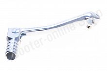 Лапка  переключения передач CB/CG  стайлинг серебристая "RIDE IT" 