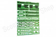 Наклейки (набор)   KAWASAKI   (27х18см)   (#7045)