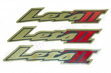 Наклейки Suzuki LET'S  15х3, 4шт, желтые