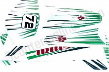 Наклейки TTR125 Stripe Green комплект