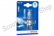 Лампа фары  H4 12V 60/55W BOSCH Plus 30 