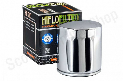 Фильтр масляный HiFlo HF171C хром фото фотография изображение картинка