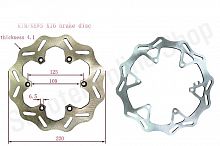 Диск тормозной задний (220*4мм) KTM/KEWS K16 Voron Moto