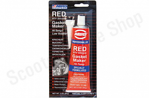 Герметик-прокладка красный ABRO 85г фото фотография изображение картинка Герметик-прокладка красный ABRO 85г фото фотография изображение картинка