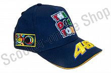 Кепка бейсболка Бейсболка   "46 VALENTINO ROSSI"   (синяя, 100% хлопок)