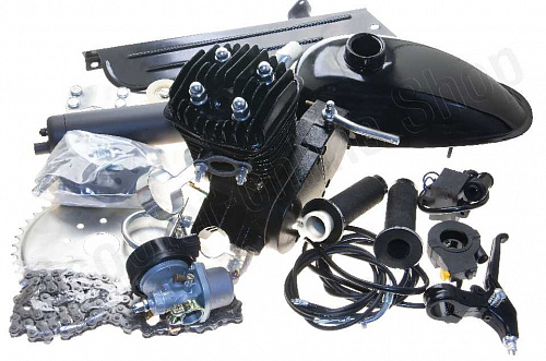 Веломотор в сборе F80 Черный установочный комплект фото фотография изображение картинка