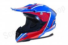 Шлем кроссовый HIZER 615 (L) #5 blue