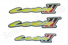 Наклейки Suzuki LET'S 2  15х3см, 3шт