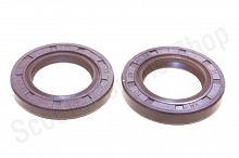 Сальники коленвала (набор) м/б   168F/170F   (6,5/7Hp)   (25*41,25*6 x 2шт)   "ZS"