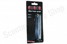Щупы  0,05-1,0мм L 105мм 20 предметов FORCE 618