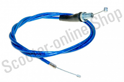Трос газа стайлинг (синий) для короткоходной ручки Питбайк фото фотография изображение картинка