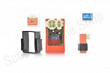 Коммутатор  GY6  50-150  регулировка опережения  "Lipal"  (оранжевый, прозрачный) 