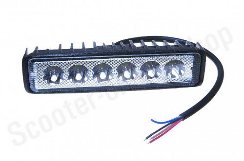 Светодиодная фара 18w 6x3w LED XK-18W фото фотография изображение картинка Светодиодная фара 18w 6x3w LED XK-18W фото фотография изображение картинка