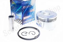 Поршень в сборе 158QMJ 150cc 2рем.+0.50  d-57.80  "LIPAI"
