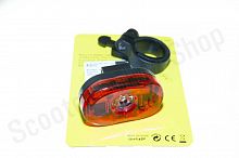 Фонарь задний   JY-006T-0.5W, 3 LED красных  средний 0,5 Вт, 2 режима работы "VORON"