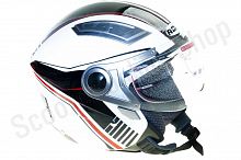 Шлем открытый  GLX GX01-W-S White/Black  S(56)