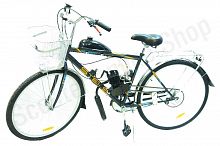 Велосипед Stels Navigator 300 Gent  28" с веломотором F80 цв. черный, черный двигатель